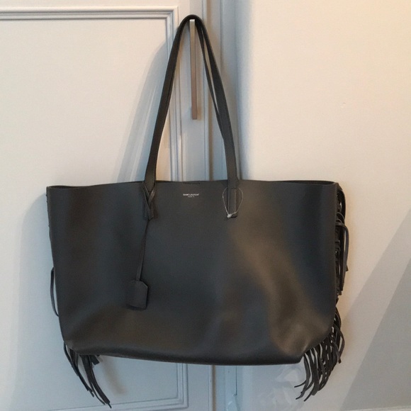 ysl fringe tote